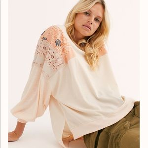 NWT Free people Alabaster Combo top